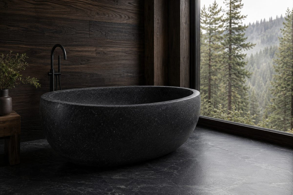Atlas in Black Granite — visualisation