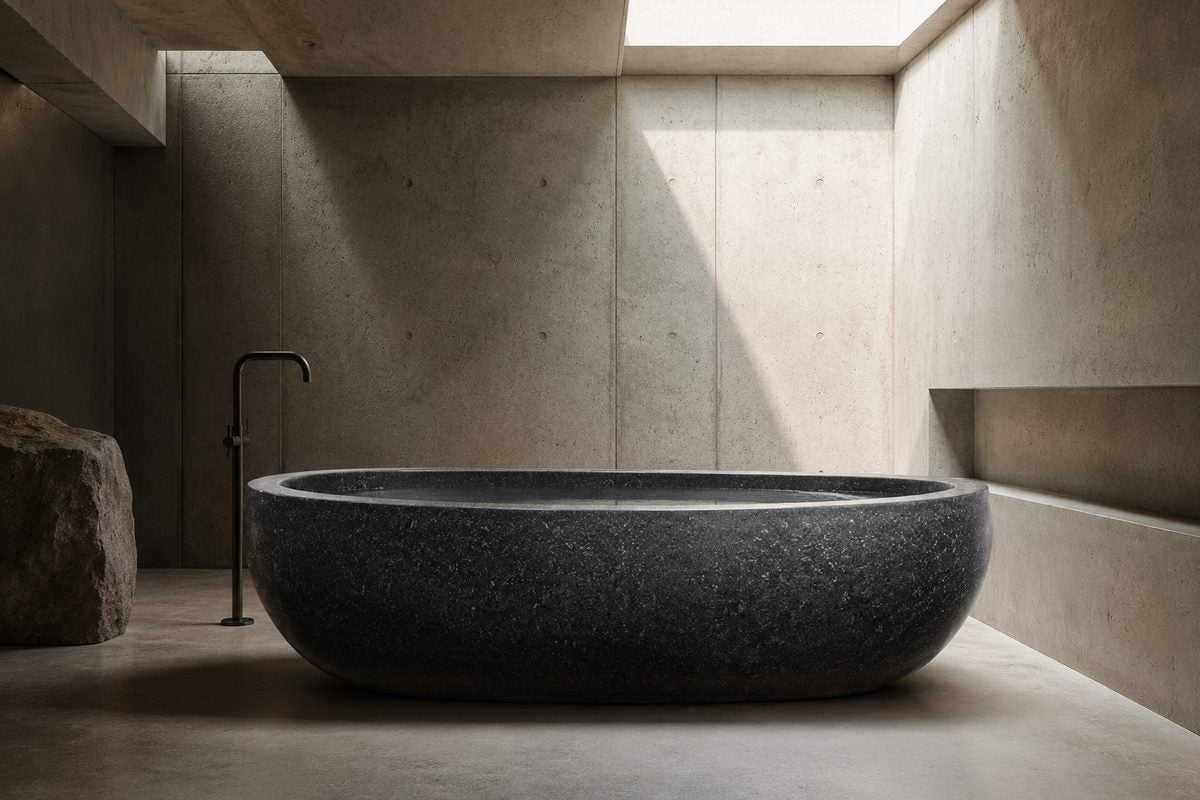 Atlas in Black Granite — visualisation