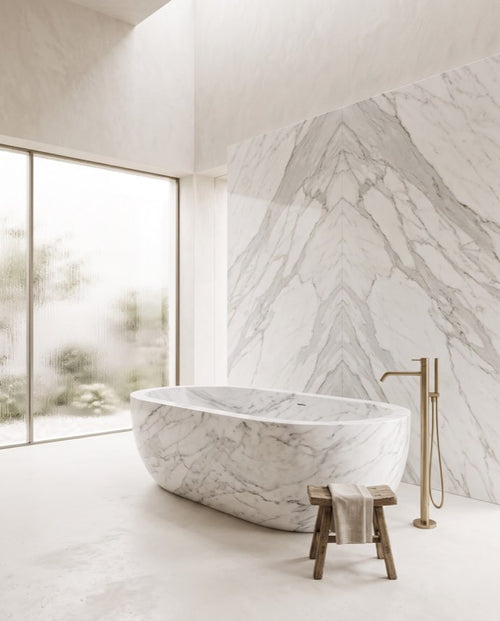 Arabesca — Arabescato White Marble Bathing Vessel