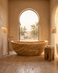 Mojave — Desert Flow Gold Marble Bathing Vessel