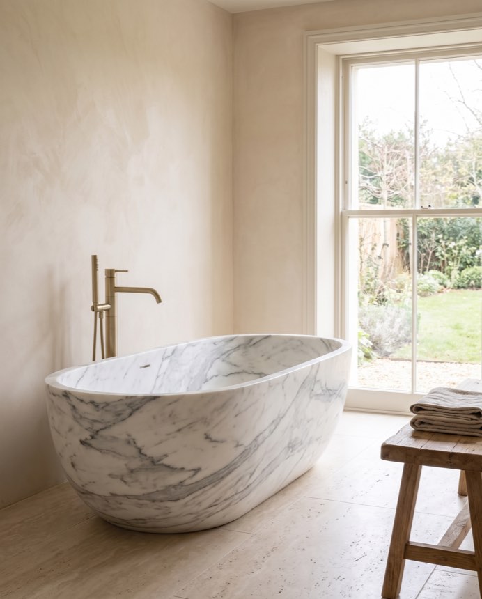 Carrara — Bianco Carrara Venato Bathing Vessel