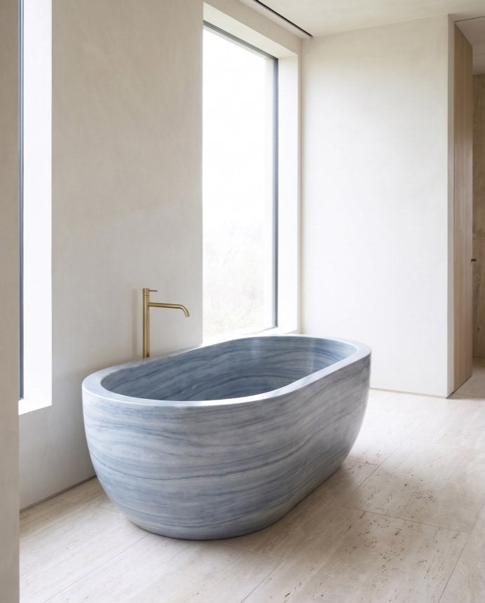 Indigo — Palissandro Blue Marble Bathing Vessel