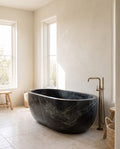 Nocturne — Black Forest Marble Bathing Vessel
