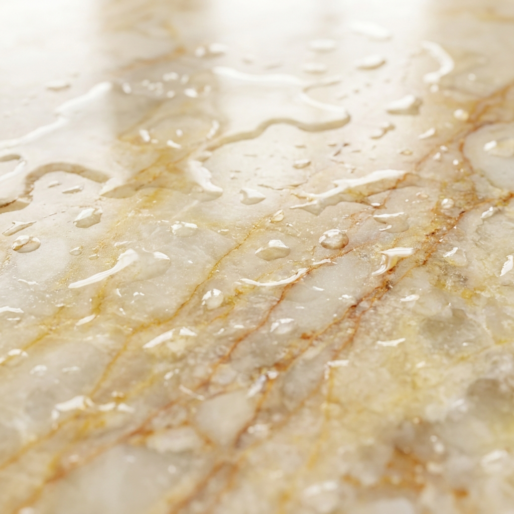 Gold Marble — polished stone detail, Atelier Earthmade