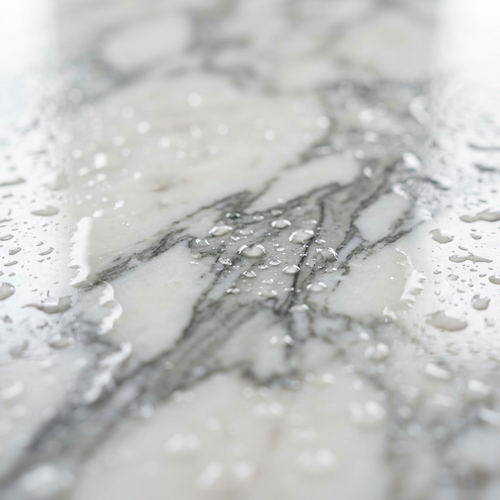 Arabescato White Marble — polished stone detail, Atelier Earthmade