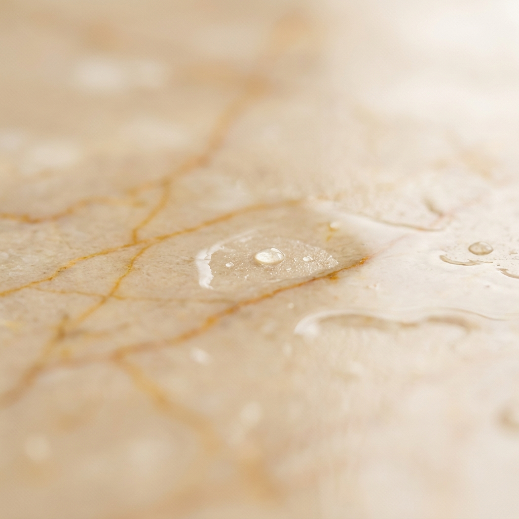 Golden Thread Beige — polished stone detail, Atelier Earthmade