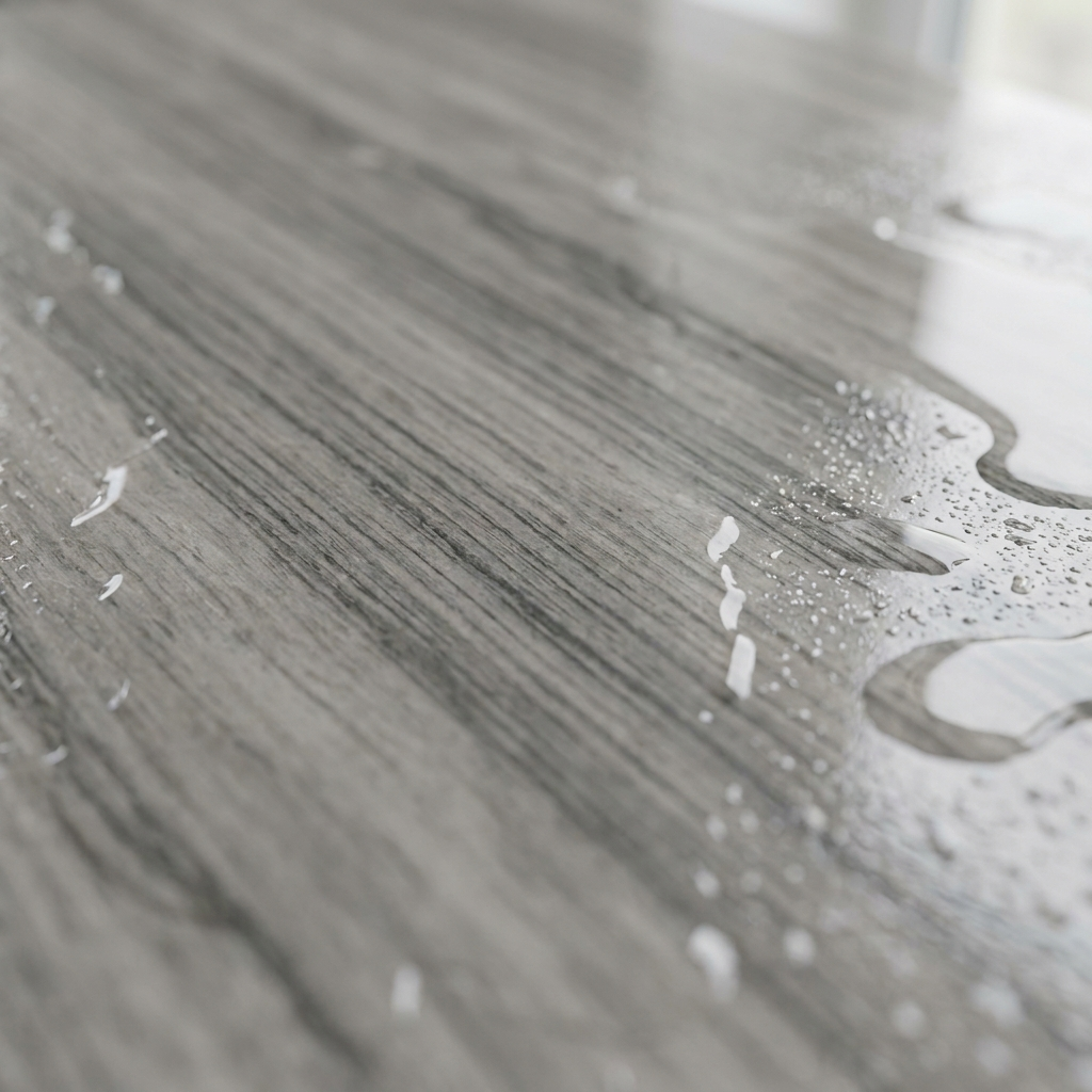 Grey Wood-Grain Marble — polished stone detail, Atelier Earthmade