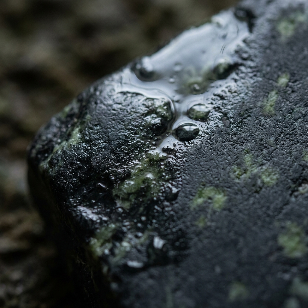 Black Jade, Matte — polished stone detail, Atelier Earthmade