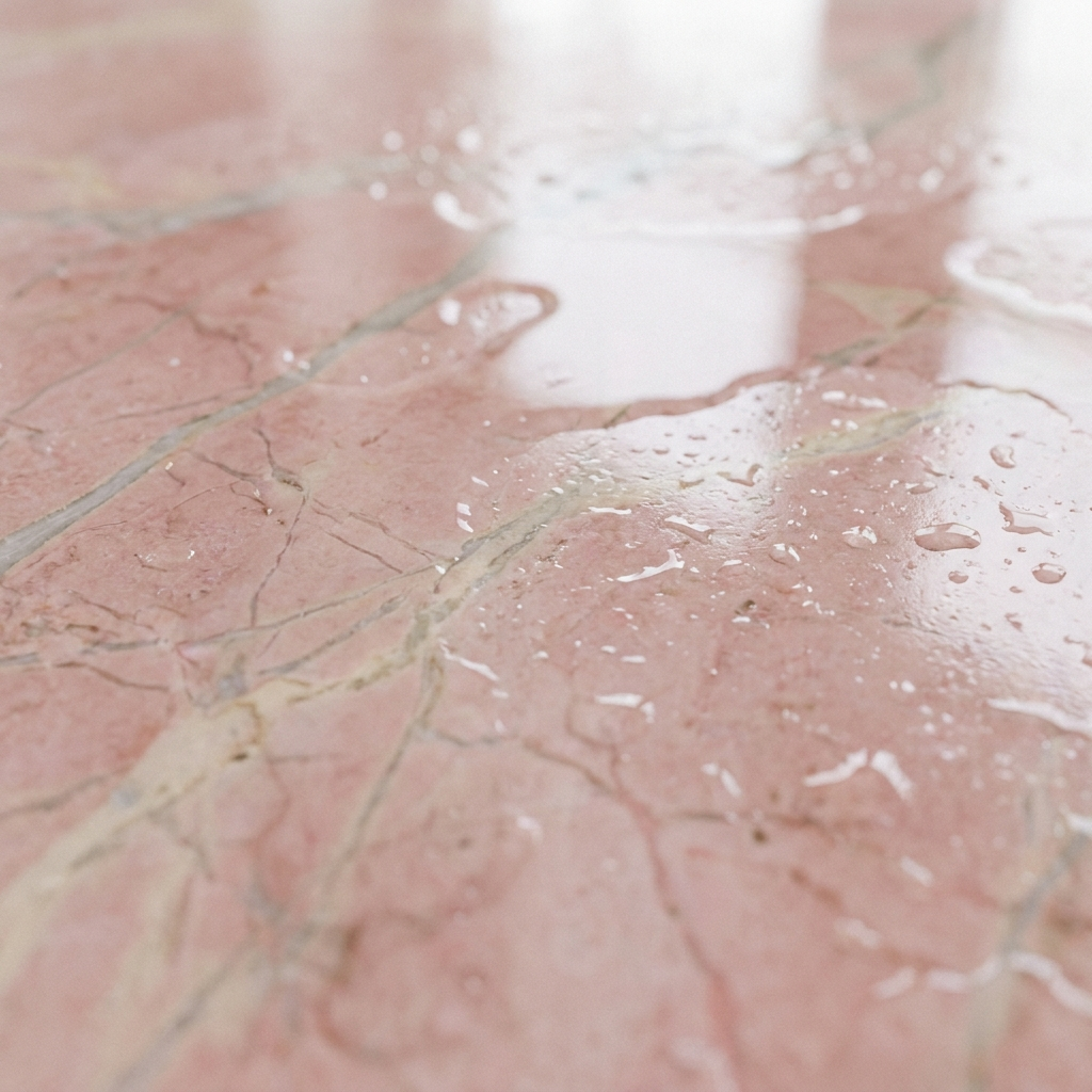 Rosa — polished stone detail, Atelier Earthmade