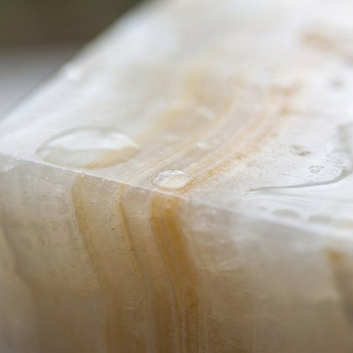 Alba — polished stone detail, Atelier Earthmade