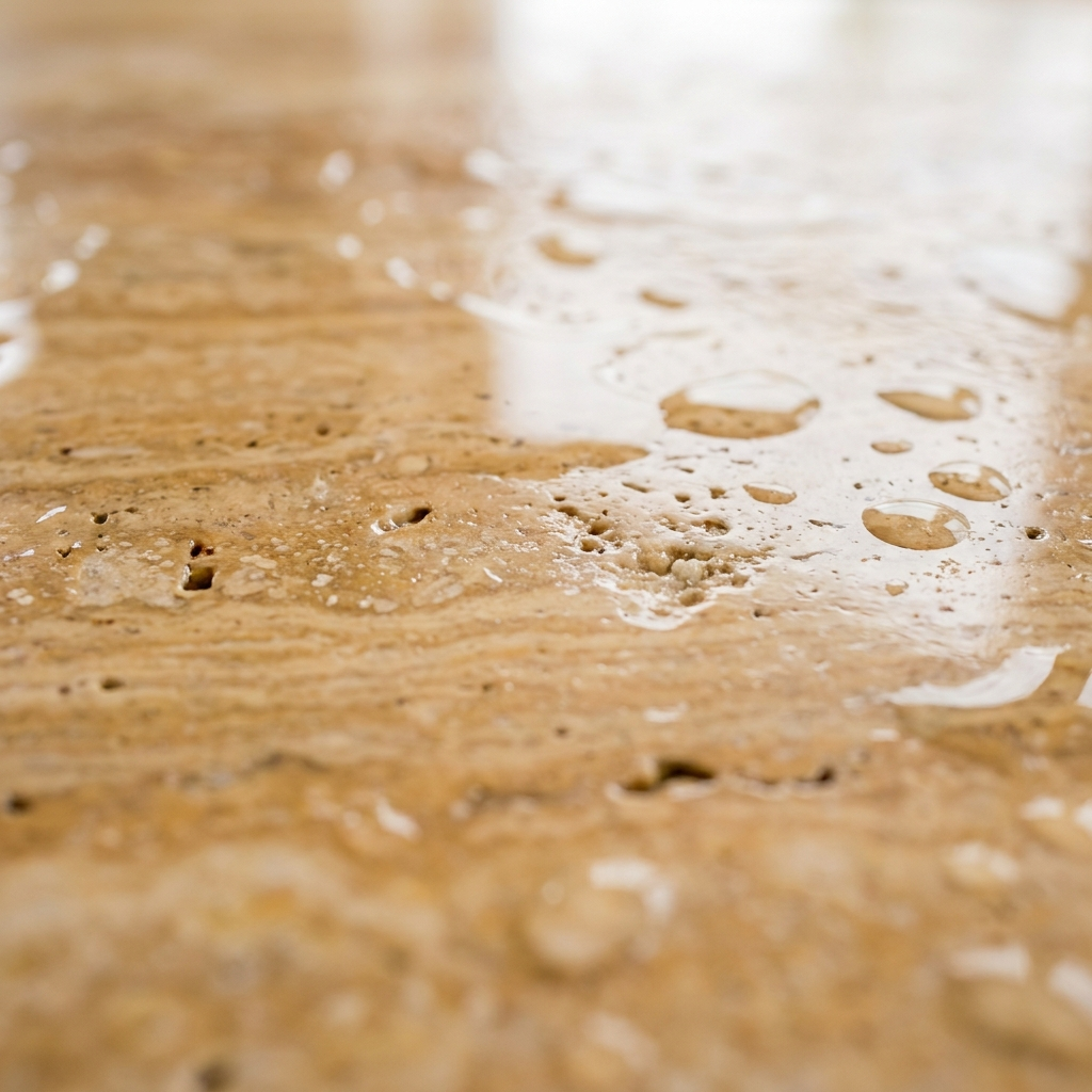 Monolith — polished stone detail, Atelier Earthmade