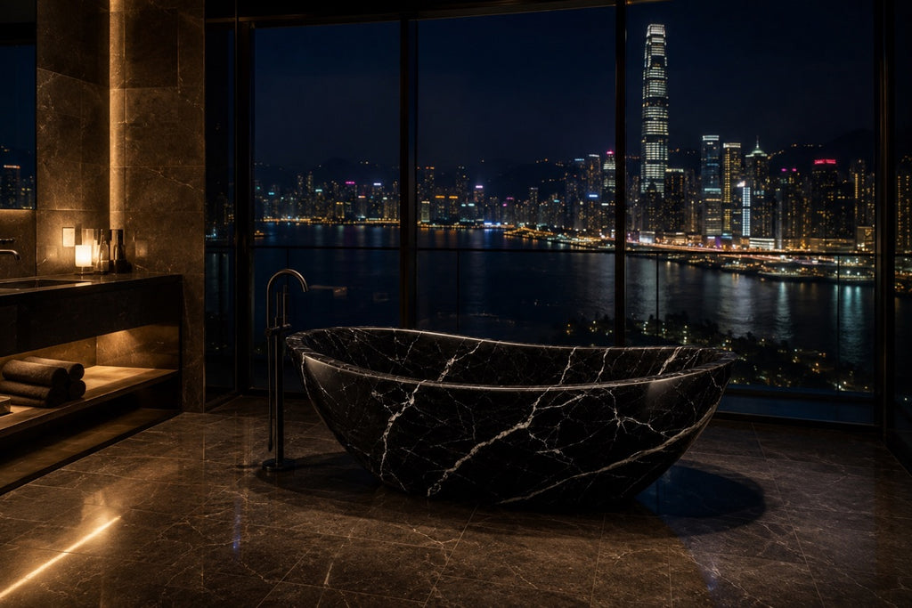 Nero in Black Marquina Marble — visualisation