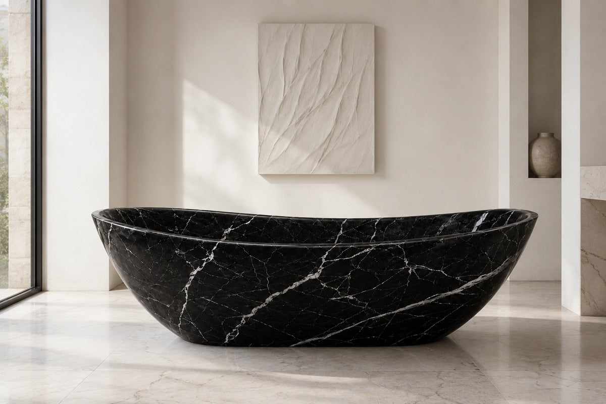 Nero in Black Marquina Marble — visualisation