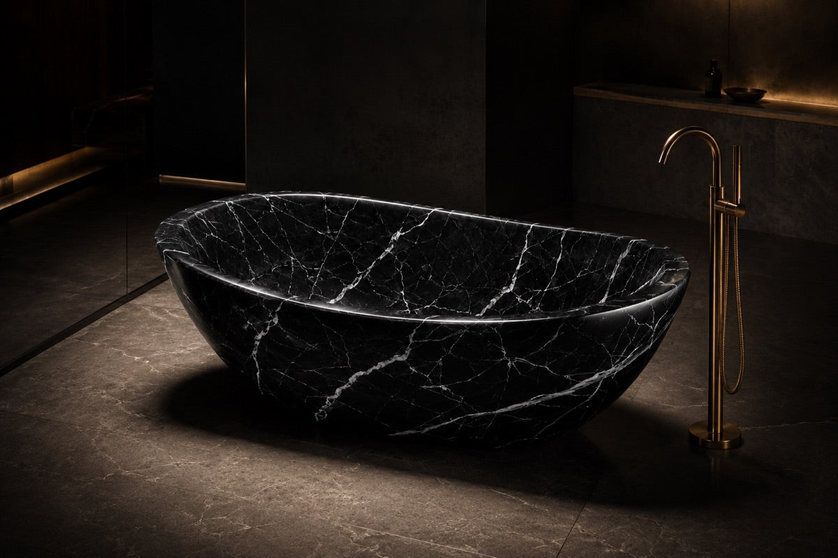 Nero in Black Marquina Marble — visualisation